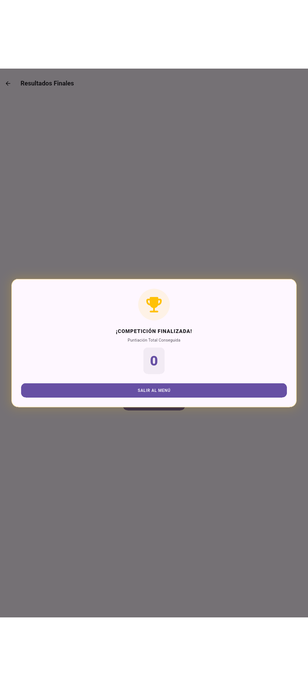 Resultados finales del torneo