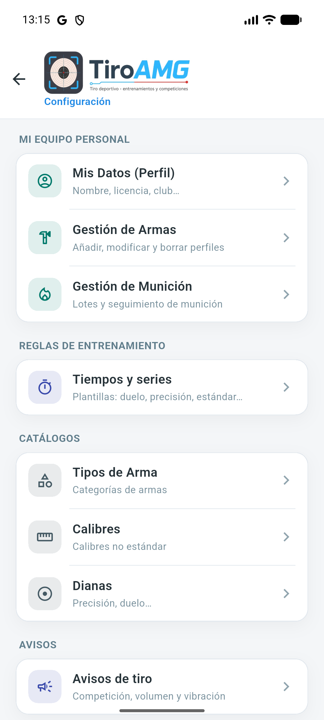 Configuración