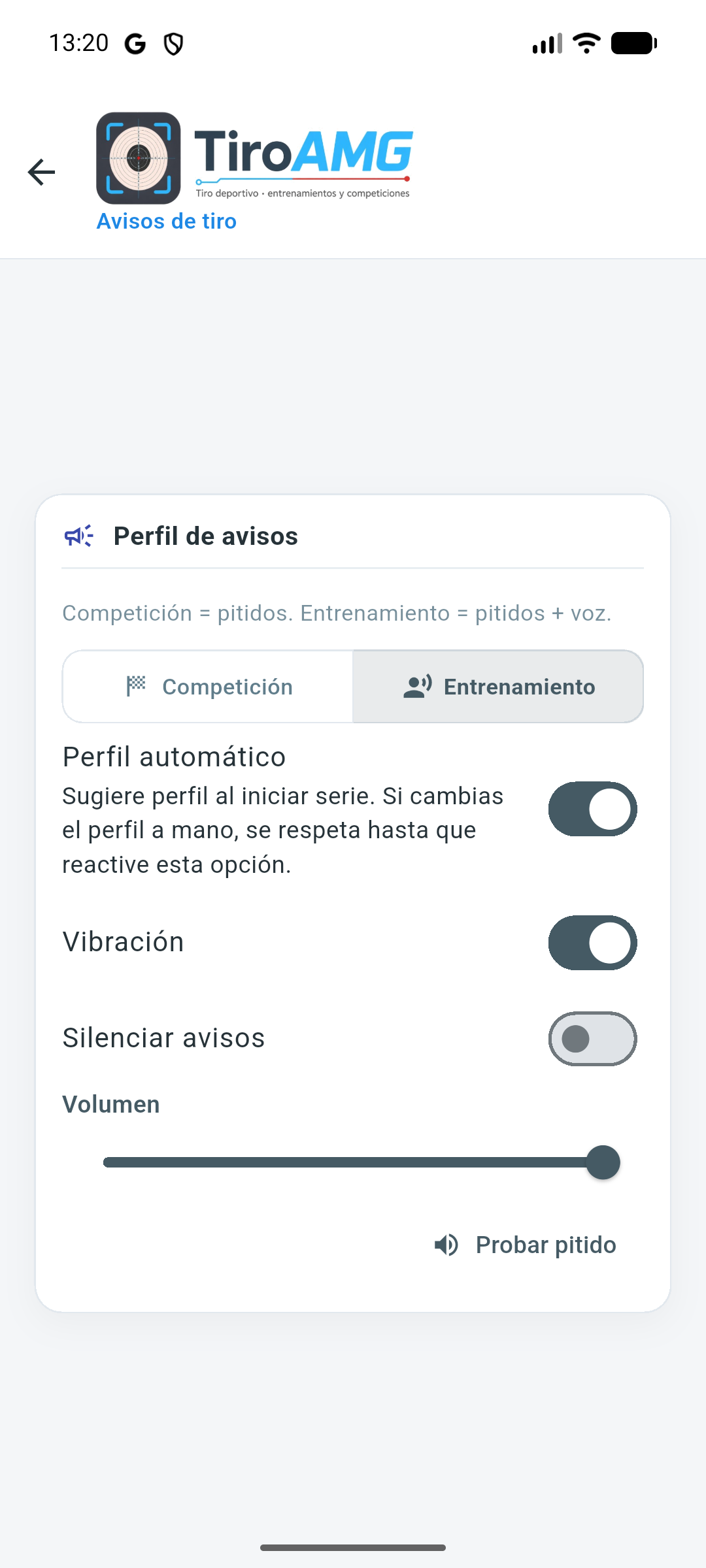 Avisos de tiro