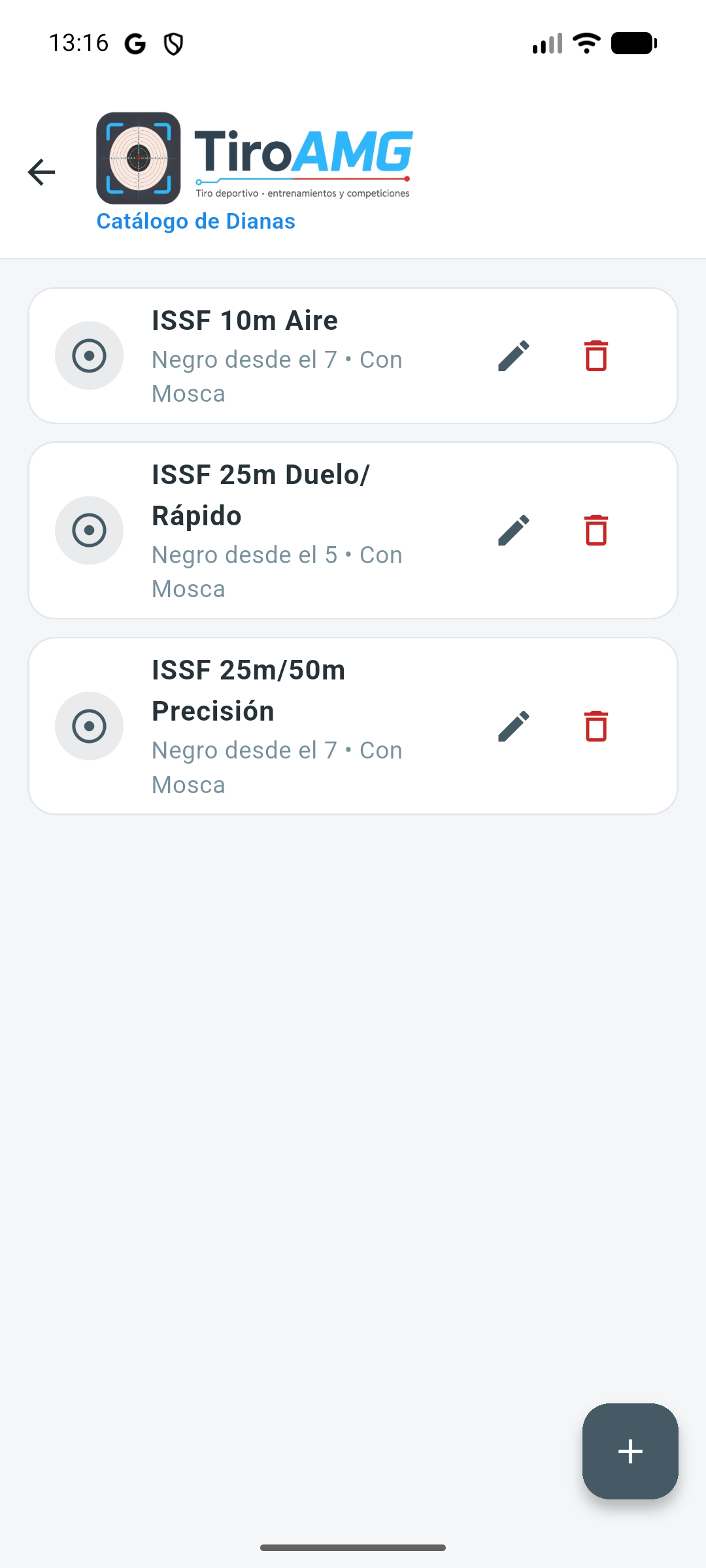 Catálogo dianas